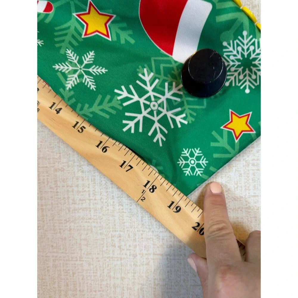 OffStream Mens Green Christmas Blazer Suit Jacket 2XL Holiday Ugly Xmas Sweater